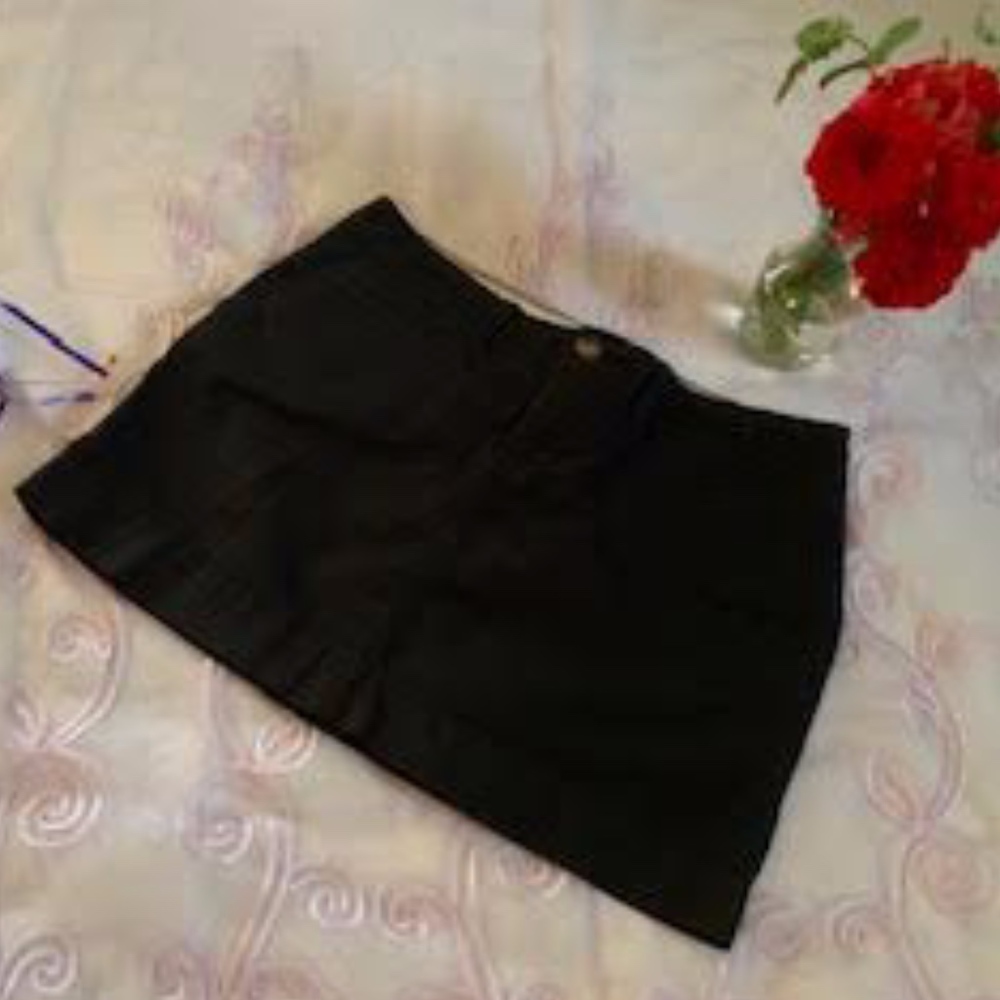 Casual Black Mini Skirt